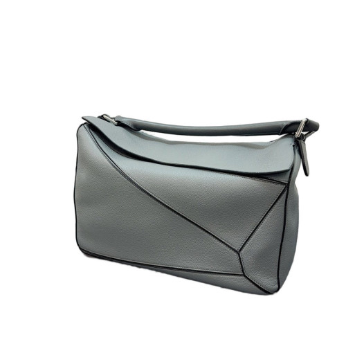 Loewe Large Puzzle Grained Calfskin Grey