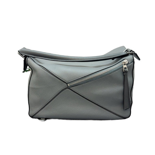 Loewe Large Puzzle Grained Calfskin Grey