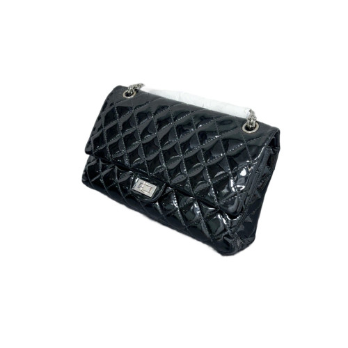 Chanel Quilted 2.55 226 Reissue Double Flap Patent Calfskin Black