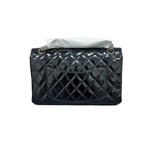 Chanel Quilted 2.55 226 Reissue Double Flap Patent Calfskin Black