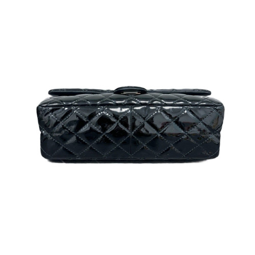 Chanel Quilted 2.55 226 Reissue Double Flap Patent Calfskin Black