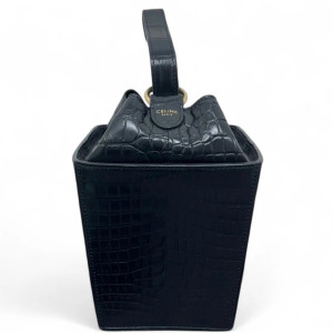 Celine Box Bag Crocodile Black