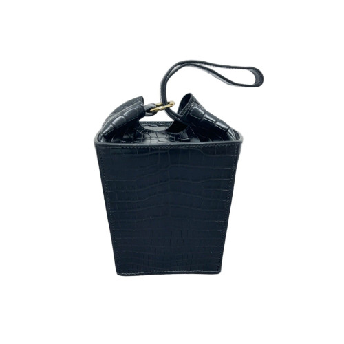 Celine Box Bag Crocodile Black