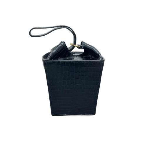 Celine Box Bag Crocodile Black