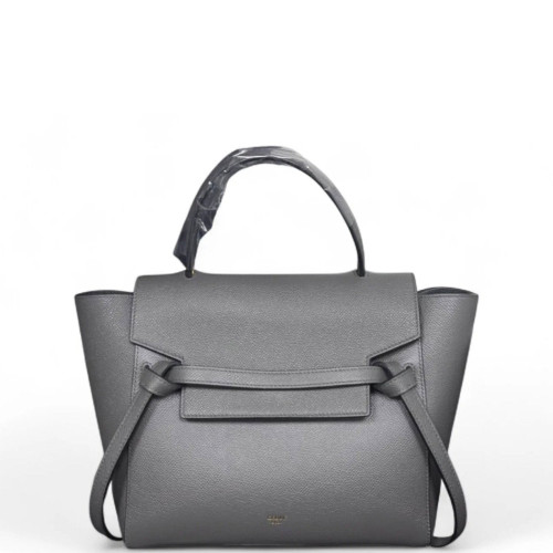 Celine Micro Belt Bag Grained Calfskin Grey
