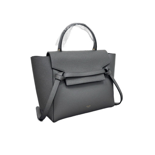 Celine Micro Belt Bag Grained Calfskin Grey