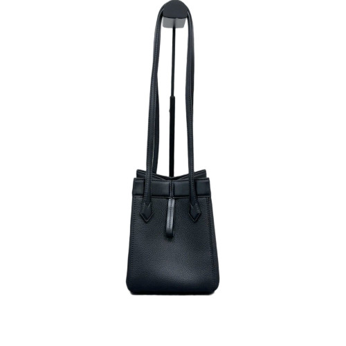 Fendi Mini Origami Grained Calfskin Black