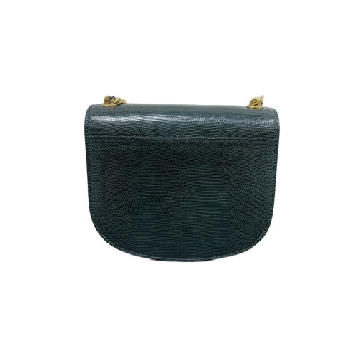 Celine Standard Chain Besace Clea Lizard Green