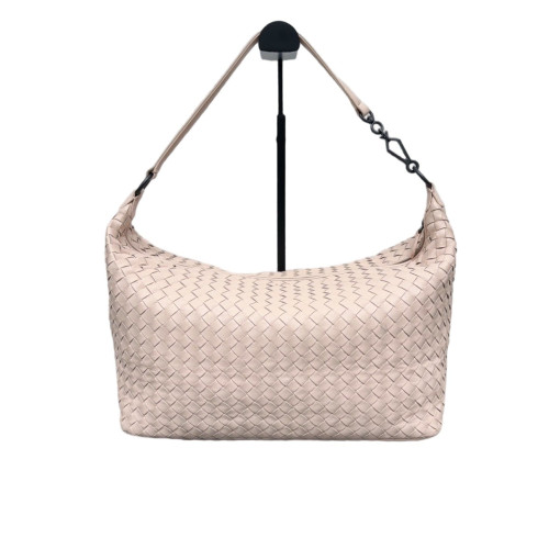 Bottega Veneta Hobo Lambskin Intrecciato Nappa Pink