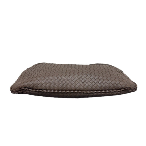 Bottega Veneta Maxi Veneta Hobo Lambskin Intrecciato Nappa Dark Brown
