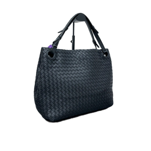Bottega Veneta Hobo Lambskin Intrecciato Nappa Black