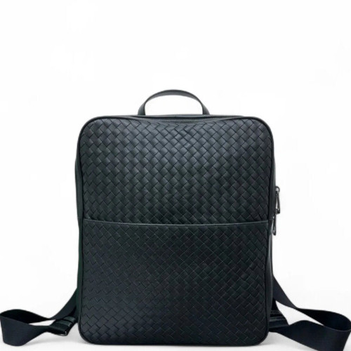 Bottega Veneta Backpack Lambskin Intrecciato Nappa Nappa Black