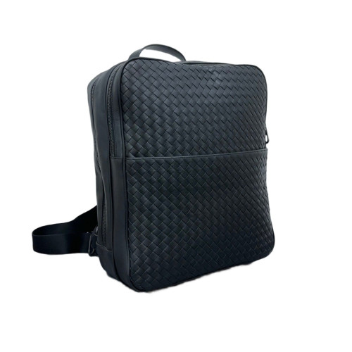 Bottega Veneta Backpack Lambskin Intrecciato Nappa Nappa Black