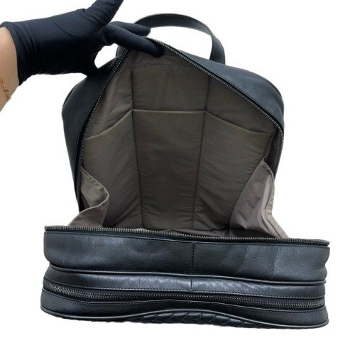 Bottega Veneta Backpack Lambskin Intrecciato Nappa Nappa Black