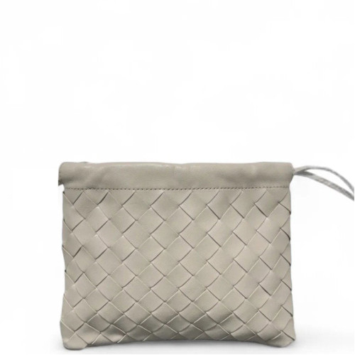 Bottega Veneta Crossbody Bag Lambskin Intrecciato Nappa Beige Clair