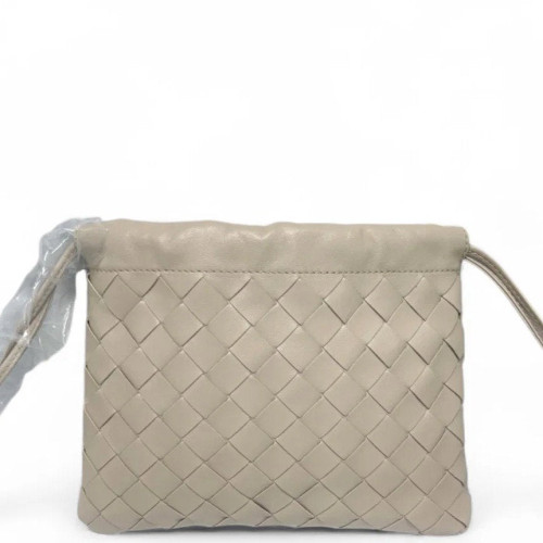 Bottega Veneta Crossbody Bag Lambskin Intrecciato Nappa Beige Clair