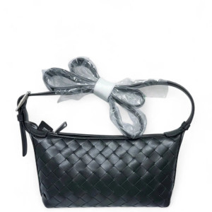 Bottega Veneta Crossbody Bag Lambskin Intrecciato Nappa Black