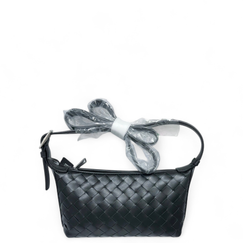 Bottega Veneta Crossbody Bag Lambskin Intrecciato Nappa Black