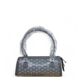 Goyard Bonbonniere Bag Goyardine White Dark Grey