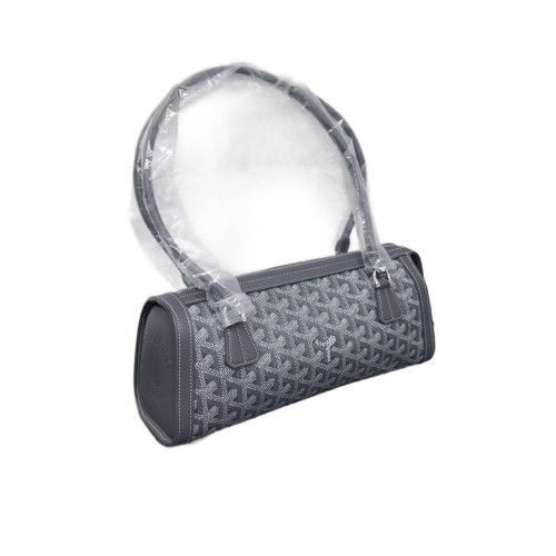 Goyard Bonbonniere Bag Goyardine White Dark Grey Goyard Bonbonniere Bag Goyardine White Dark Grey
