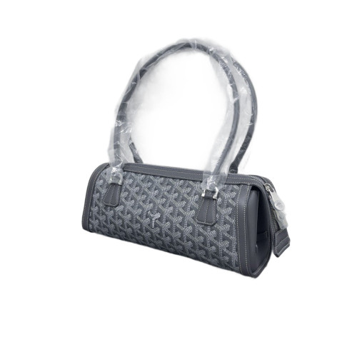 Goyard Bonbonniere Bag Goyardine White Dark Grey Goyard Bonbonniere Bag Goyardine White Dark Grey