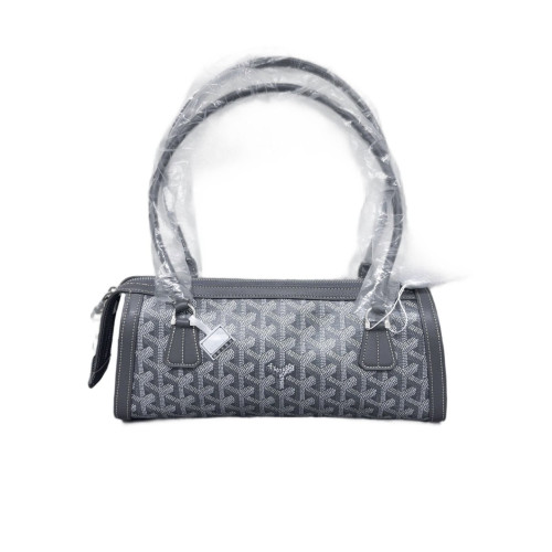 Goyard Bonbonniere Bag Goyardine White Dark Grey Goyard Bonbonniere Bag Goyardine White Dark Grey