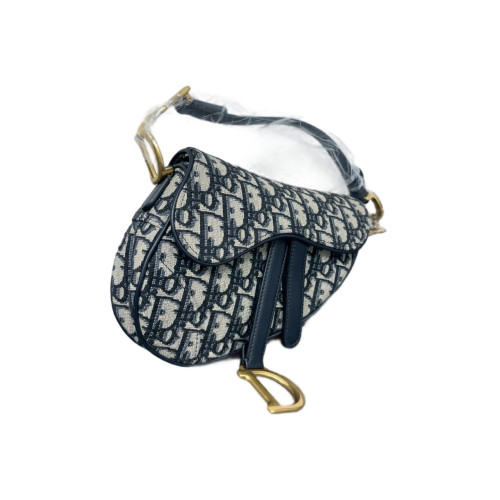 Dior Small Saddle Bag Oblique Navy Beige Dior Small Saddle Bag Oblique Navy Beige