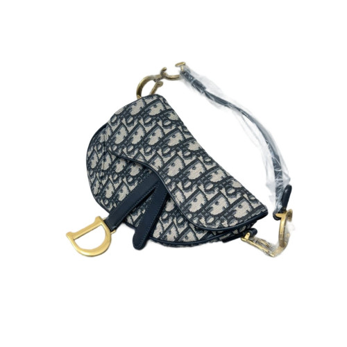 Dior Small Saddle Bag Oblique Navy Beige Dior Small Saddle Bag Oblique Navy Beige