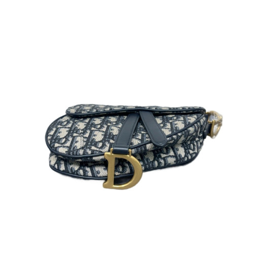 Dior Small Saddle Bag Oblique Navy Beige Dior Small Saddle Bag Oblique Navy Beige