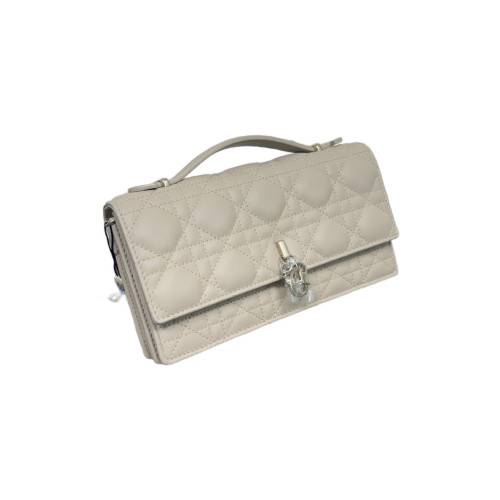 Dior My Dior Top Handle Flap Bag Lambskin Natural Tan Dior My Dior Top Handle Flap Bag Lambskin Natural Tan