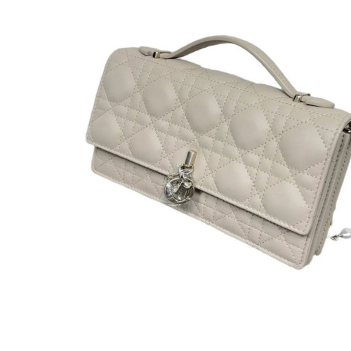 Dior My Dior Top Handle Flap Bag Lambskin Natural Tan Dior My Dior Top Handle Flap Bag Lambskin Natural Tan