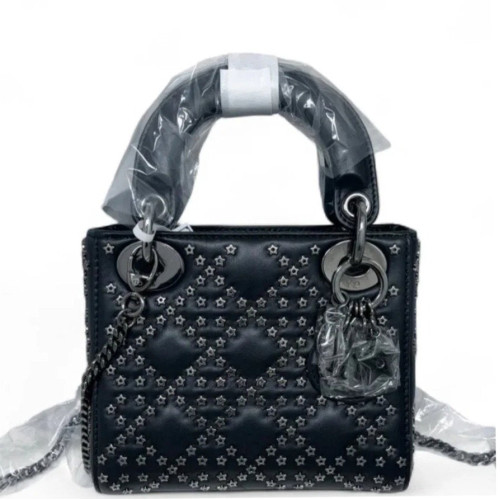 Dior Studded Mini Lady Dior Lambskin Black Dior Studded Mini Lady Dior Lambskin Black