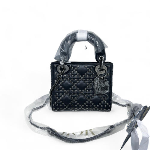Dior Studded Mini Lady Dior Lambskin Black Dior Studded Mini Lady Dior Lambskin Black