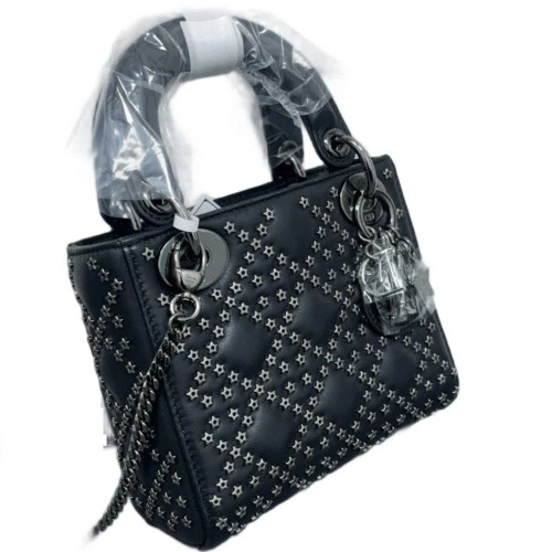 Dior Studded Mini Lady Dior Lambskin Black Dior Studded Mini Lady Dior Lambskin Black