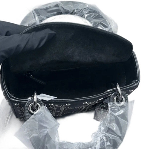 Dior Studded Mini Lady Dior Lambskin Black Dior Studded Mini Lady Dior Lambskin Black