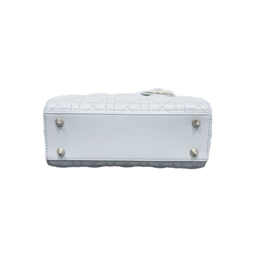 Dior Small Lady Dior Calfskin Light Grey