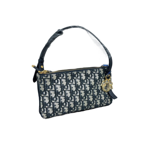 Dior Shoulder Bag Canvas Beige Navy Dior Shoulder Bag Canvas Beige Navy