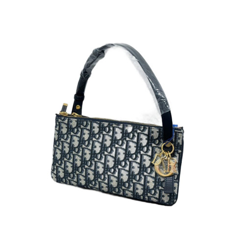 Dior Shoulder Bag Canvas Beige Navy Dior Shoulder Bag Canvas Beige Navy