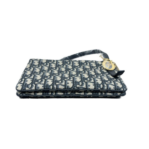 Dior Shoulder Bag Canvas Beige Navy Dior Shoulder Bag Canvas Beige Navy