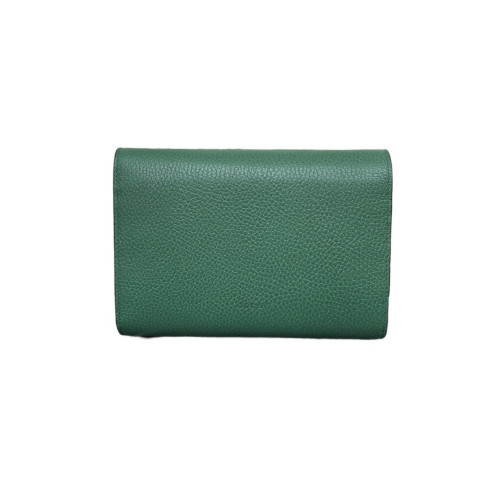 Gucci Crystal Mini Dionysus Chain Wallet Grained Calfskin Emerald Green