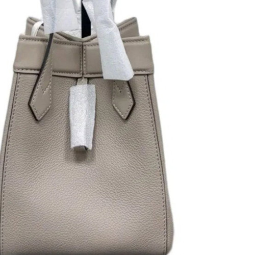 Fendi Mini Origami Grained Calfskin Grey