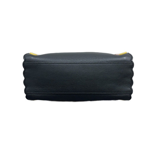 Fendi Peekaboo Mini Calfskin Black Brown Pink Fendi Peekaboo Mini Calfskin Black Brown Pink