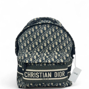 Dior Diortravel Backpack Oblique Beige Black Navy
