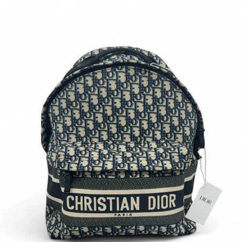 Dior Diortravel Backpack Oblique Beige Black Navy