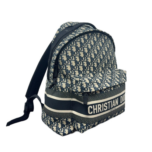 Dior Diortravel Backpack Oblique Beige Black Navy