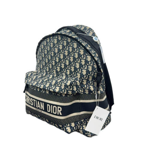 Dior Diortravel Backpack Oblique Beige Black Navy