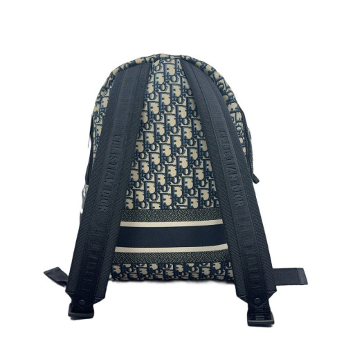 Dior Diortravel Backpack Oblique Beige Black Navy