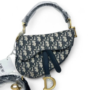 Dior Small Saddle Bag Oblique Black Beige Navy Dior Small Saddle Bag Oblique Black Beige Navy