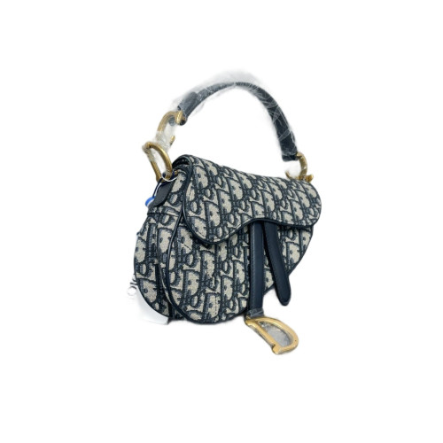 Dior Small Saddle Bag Oblique Black Beige Navy Dior Small Saddle Bag Oblique Black Beige Navy