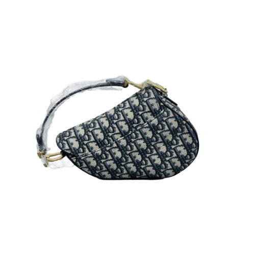 Dior Small Saddle Bag Oblique Black Beige Navy Dior Small Saddle Bag Oblique Black Beige Navy